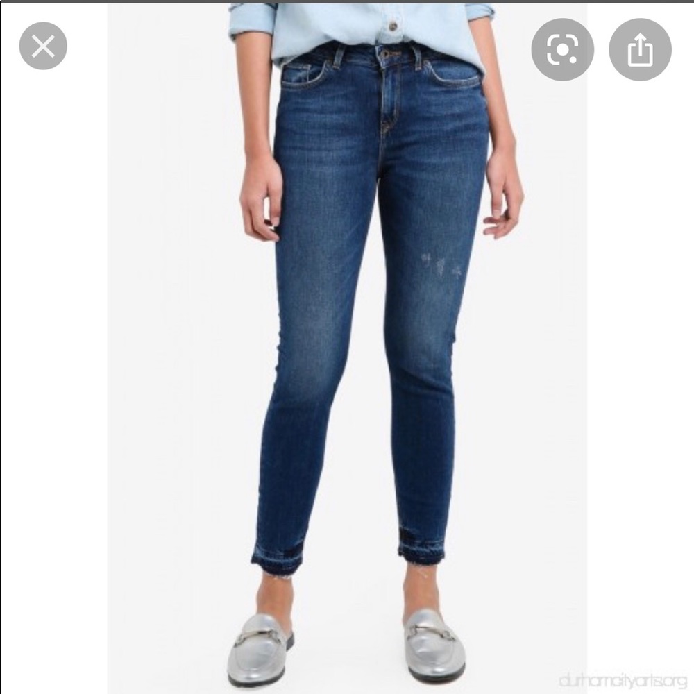 Jack Wills Fernham Skinny Crop Jean Dark Indigo